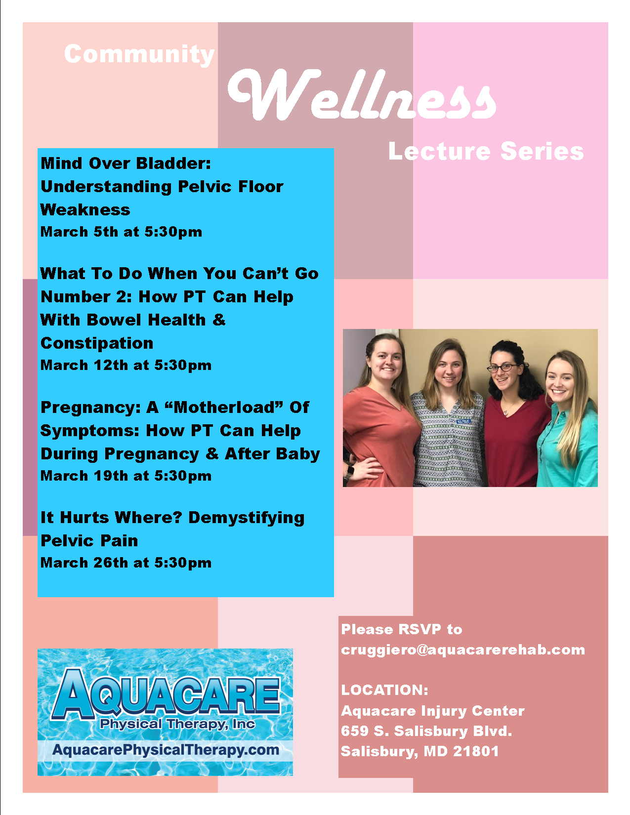 Flyer Wellness Lecture Series