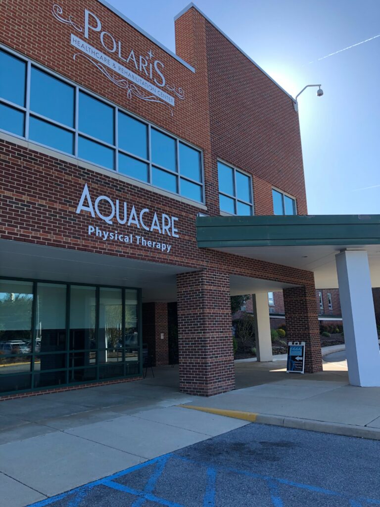 the front entrance of a physical therapy center