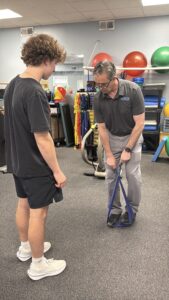 Blake Newton works with Jeff Bonnette at Aquacare - Easton